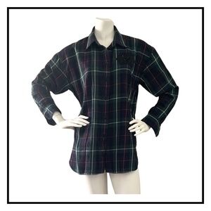 Lauren Ralph Lauren Bullion Patch Plaid Twill Flannel